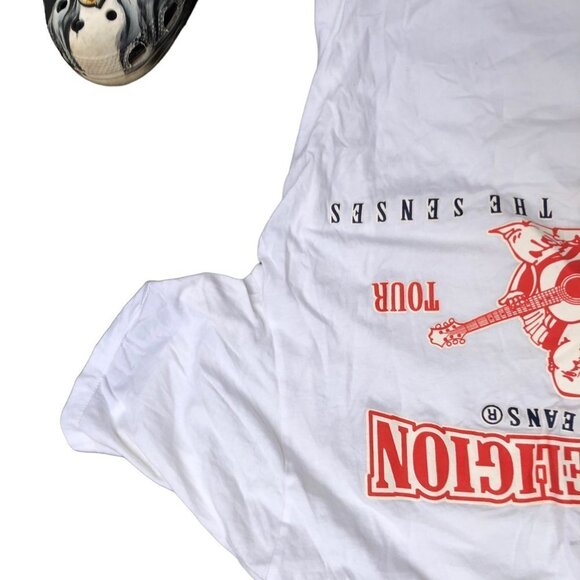 Vintage True Religion Shirt XXL BIG LOGO WHITE - Picture 5 of 8